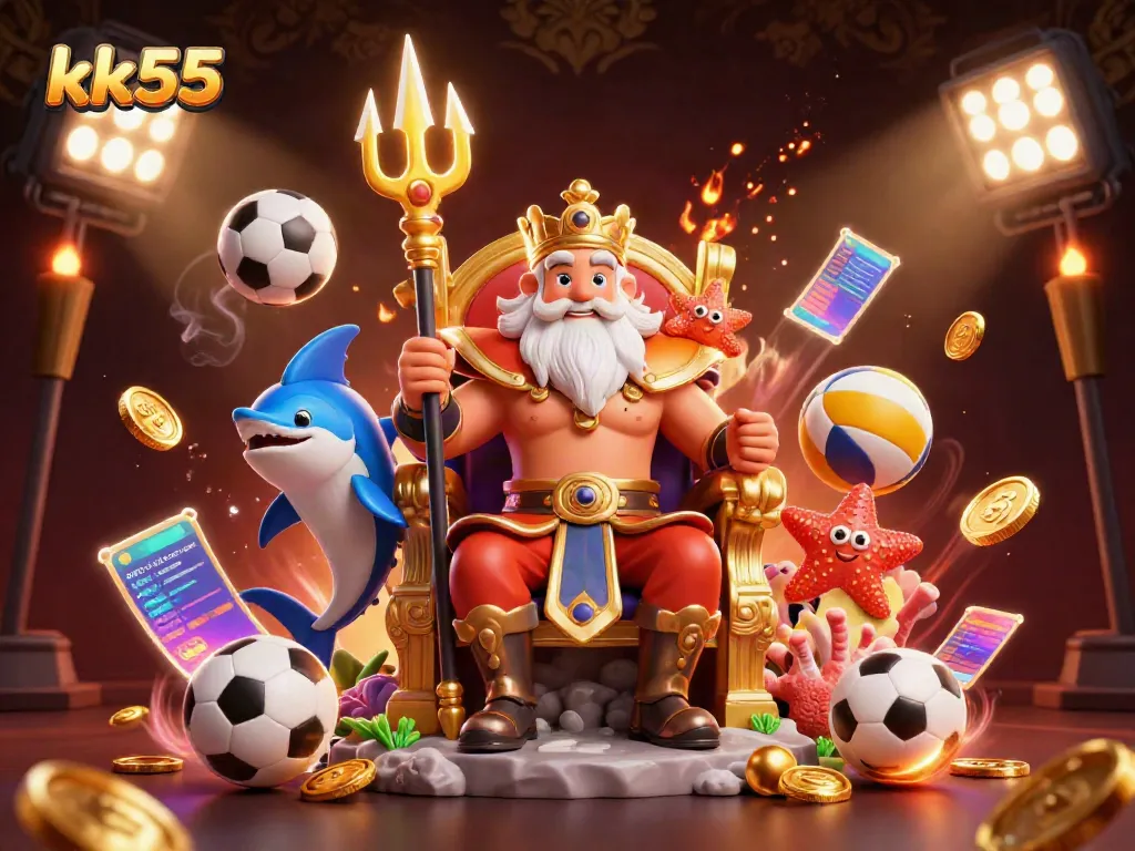 Experience thrilling games at kk55 with colorful sports elements and vibrant characters.