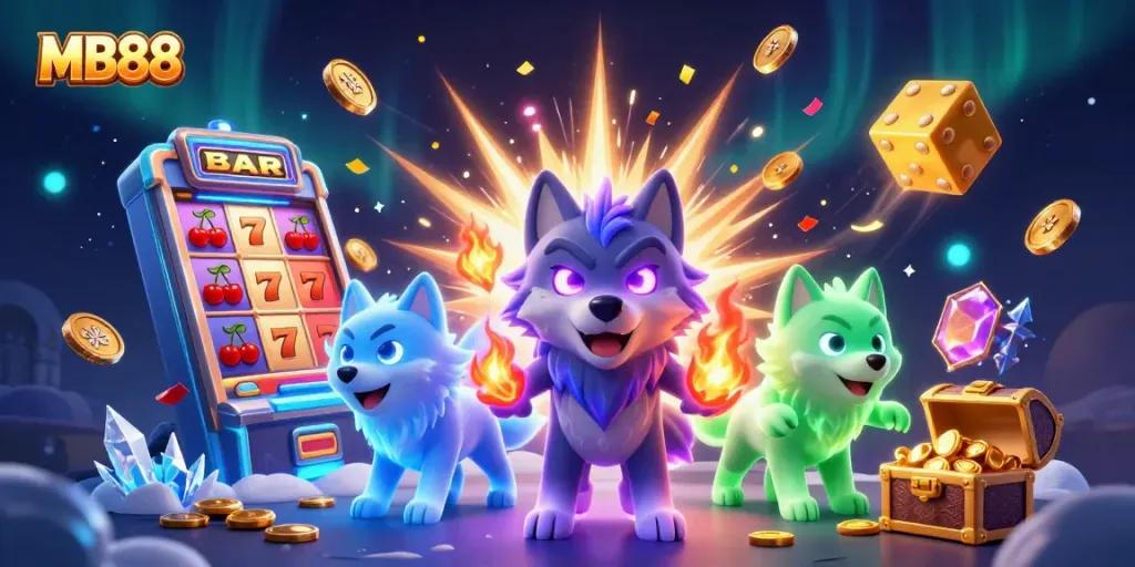 MB88 leads an exciting gaming experience with vibrant 3D characters and dynamic casino elements